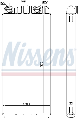 Nissens Kachelradiateur 73648