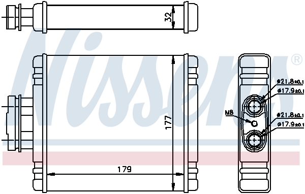 Nissens Kachelradiateur 73654