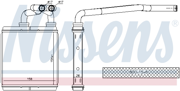 Nissens Kachelradiateur 73675