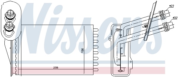 Nissens Kachelradiateur 73850