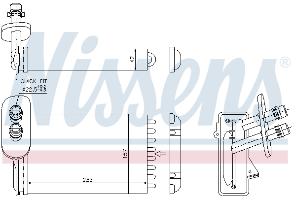 Nissens Kachelradiateur 73921