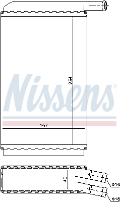 Nissens Kachelradiateur 73940