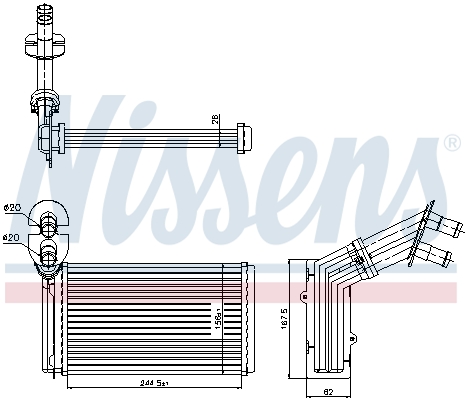 Nissens Kachelradiateur 73973