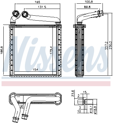 Nissens Kachelradiateur 73979