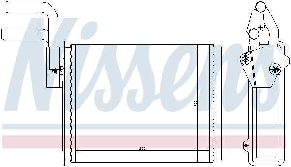 Nissens Kachelradiateur 73987