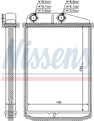 Nissens Kachelradiateur 73989