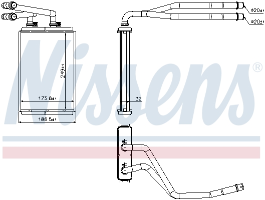 Nissens Kachelradiateur 73990