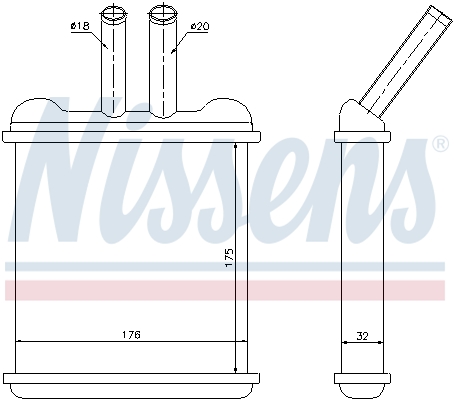 Nissens Kachelradiateur 76502