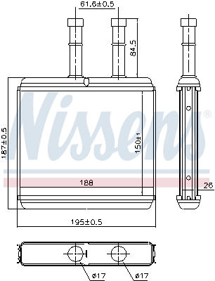 Nissens Kachelradiateur 76504