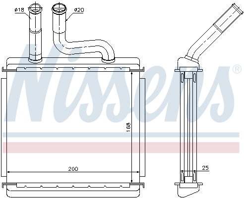 Nissens Kachelradiateur 76507