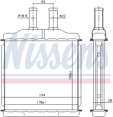 Nissens Kachelradiateur 76509