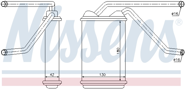 Nissens Kachelradiateur 76511