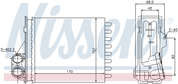 Nissens Kachelradiateur 76512