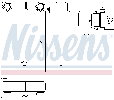 Nissens Kachelradiateur 76515