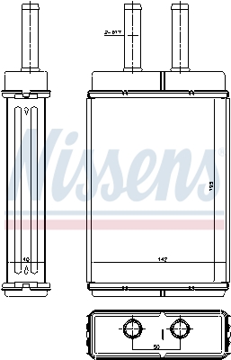 Nissens Kachelradiateur 77506