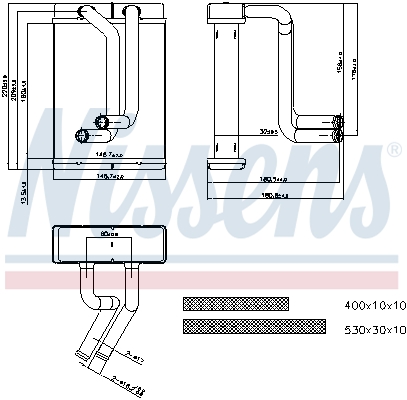 Nissens Kachelradiateur 77508