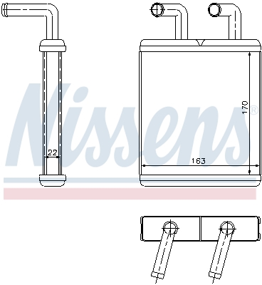 Nissens Kachelradiateur 77509