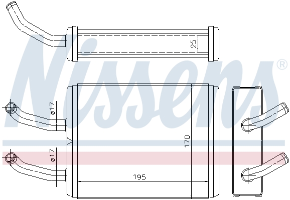 Nissens Kachelradiateur 77511