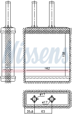 Kachelradiateur Nissens 77519