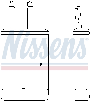 Nissens Kachelradiateur 77523