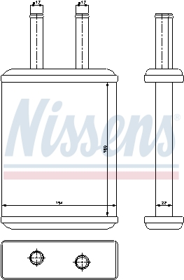 Nissens Kachelradiateur 77524