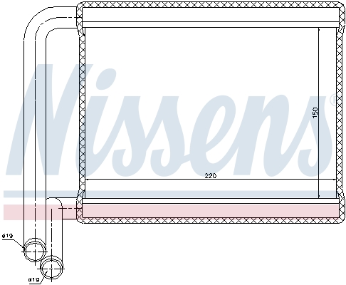 Nissens Kachelradiateur 77527