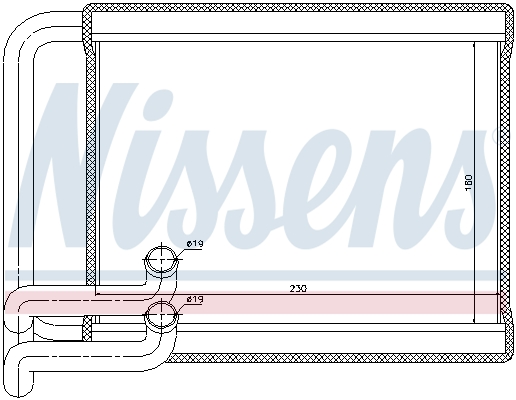 Nissens Kachelradiateur 77534