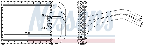 Nissens Kachelradiateur 77535