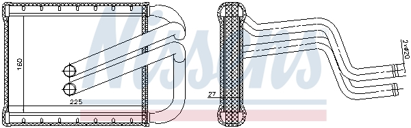 Nissens Kachelradiateur 77536