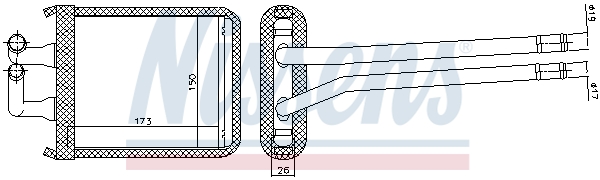 Nissens Kachelradiateur 77539