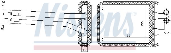 Nissens Kachelradiateur 77540