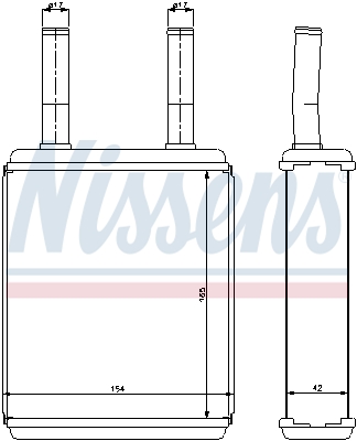 Nissens Kachelradiateur 77600