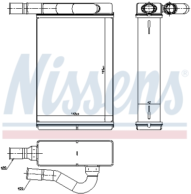 Nissens Kachelradiateur 77601