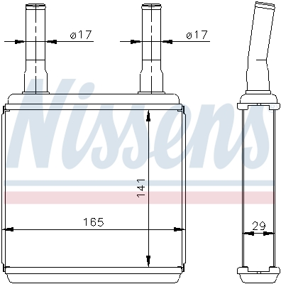 Nissens Kachelradiateur 77605