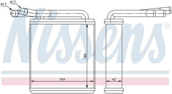 Nissens Kachelradiateur 77608