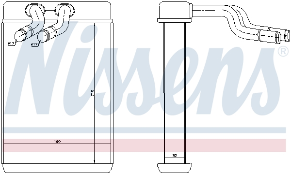 Nissens Kachelradiateur 77610