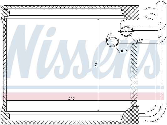 Nissens Kachelradiateur 77632