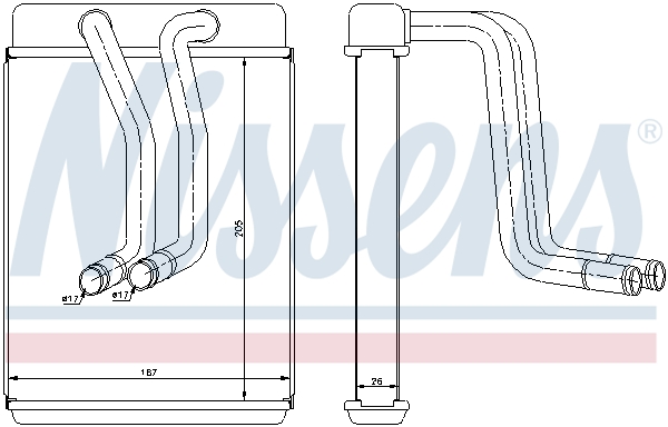 Nissens Kachelradiateur 77634