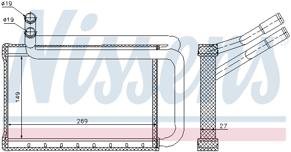 Nissens Kachelradiateur 77636