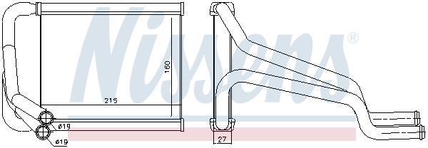 Nissens Kachelradiateur 77652