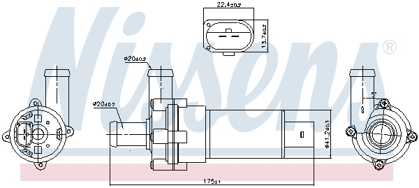 Nissens Hulpwaterpomp 831053