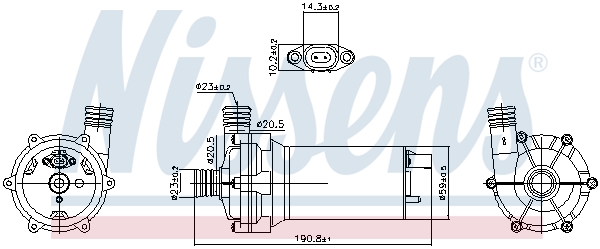 Nissens Hulpwaterpomp 831062