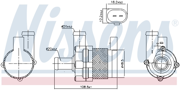 Nissens Hulpwaterpomp 831067