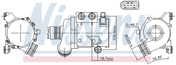 Nissens Waterpomp 831076