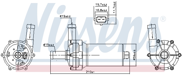 Nissens Hulpwaterpomp 831082