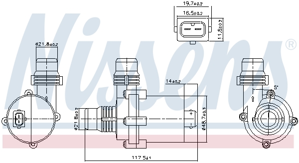 Nissens Hulpwaterpomp 831119