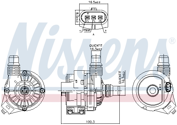 Nissens Waterpomp, motorkoeling 831361