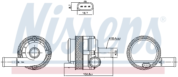 Nissens Hulpwaterpomp 831377