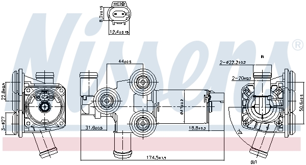 Nissens Hulpwaterpomp (koelwatercircuit) 831394