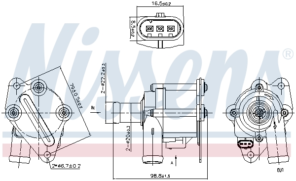 Nissens Waterpomp, motorkoeling 832116